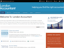 Tablet Screenshot of londonaccountant.co.uk